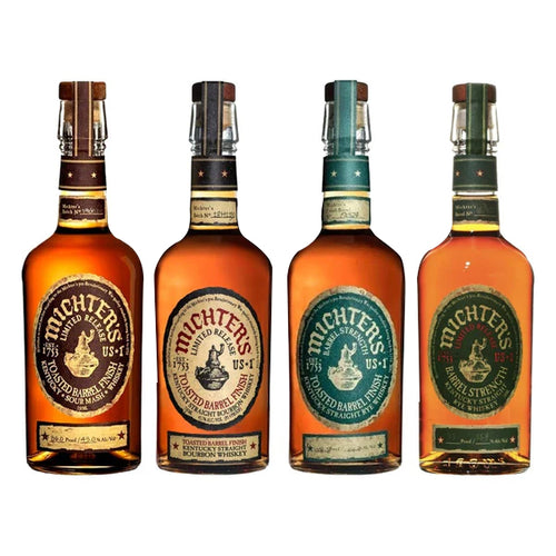 Michter's Toasted Barrel Finish Sour Mash Limited Release Bourbon, Toasted Barrel Finish, Toasted Barrel Rye & Barrel Strength Rye Bundle - i Shop Liquor