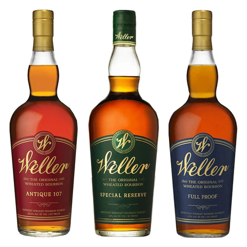 W.L. Weller Antique 107 Bourbon, Special Reserve & Full Proof Bundle - i Shop Liquor