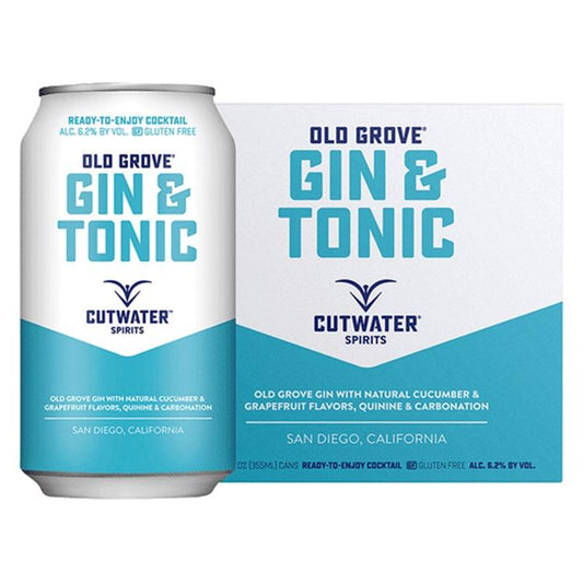 Cutwater Gin & Tonic Canned Cocktail 4PK - ishopliquor
