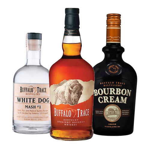 Buffalo Trace Bourbon, Bourbon Cream & White Dog Mash #1 Bundle - i Shop Liquor