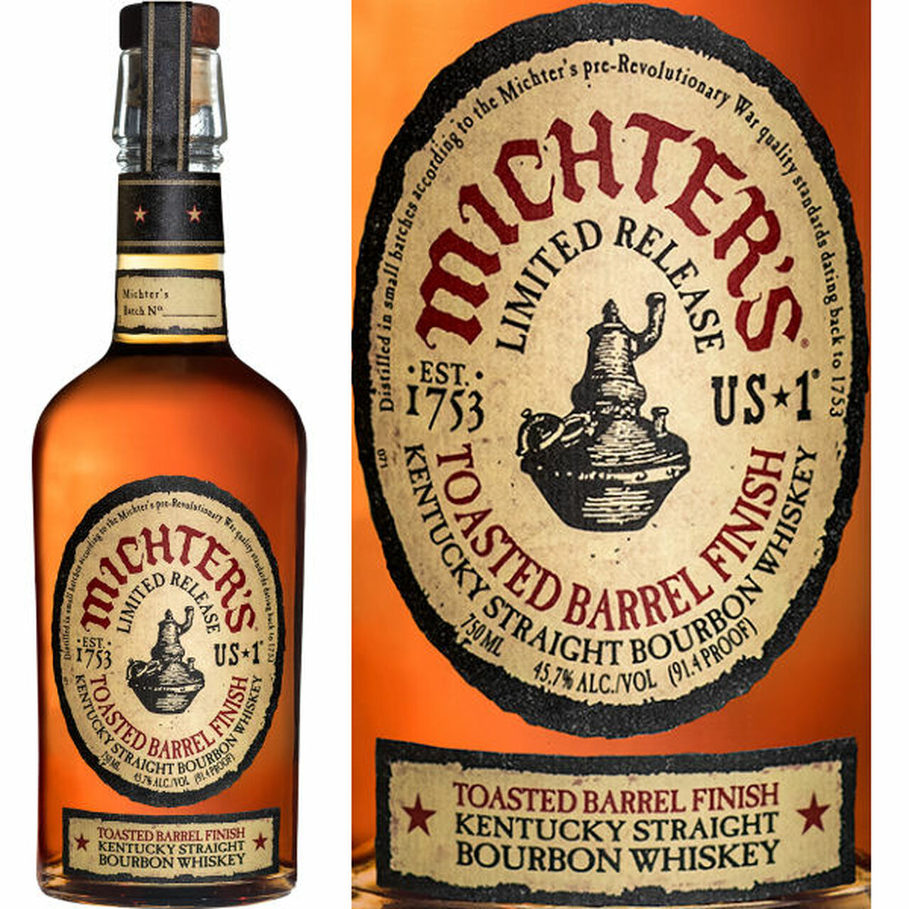 Michter's Toasted Barrel Finish Bourbon Whiskey